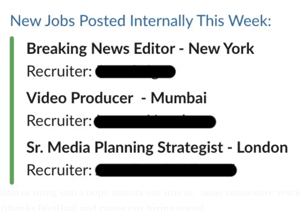 Internal Mobility via Slackbot